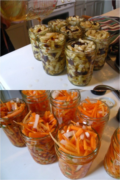 Fermented Apple Chutney and Spicy Carrot Kimchi Fermented Apple Chutney and Spicy Carrot Kimchi