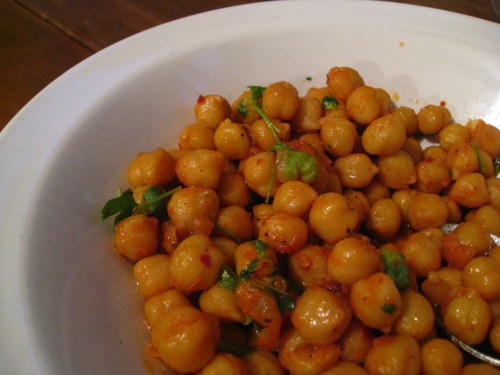spicy tomato-meyer lemon stewed chick peas