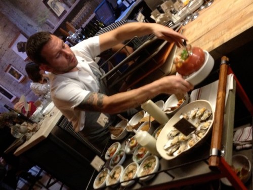 Loading Up the Dim Sum Cart