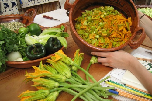 ingredients for squashflower soup ingredients for squashflower soup