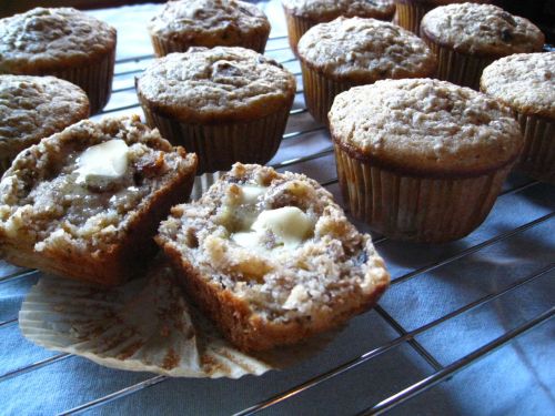 Spent Grain Raisin Bran Beer Muffins