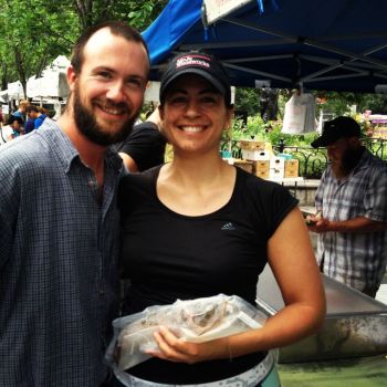 Our man Keith and one lucky fish